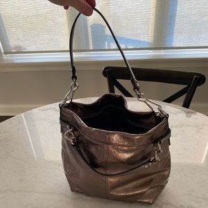 Authentic Metallic Coach Purse